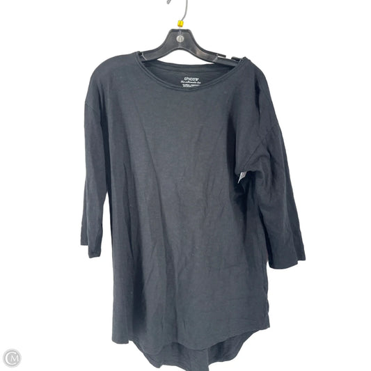 Top Long Sleeve By Chicos In Black, Size: M