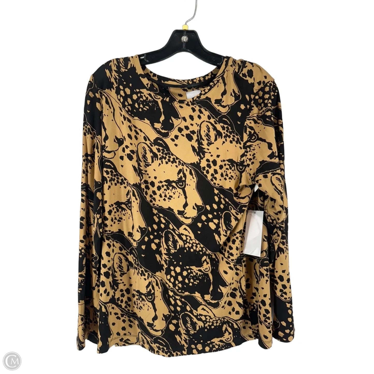 Top Long Sleeve By Chicos In Animal Print, Size: 2