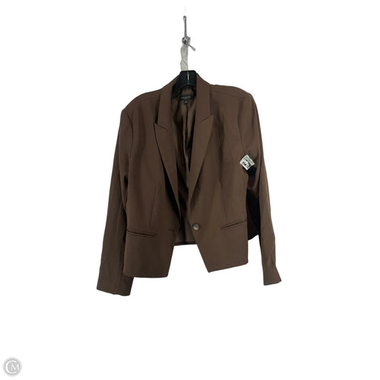 Blazer By Ann Taylor In Brown, Size: Xl