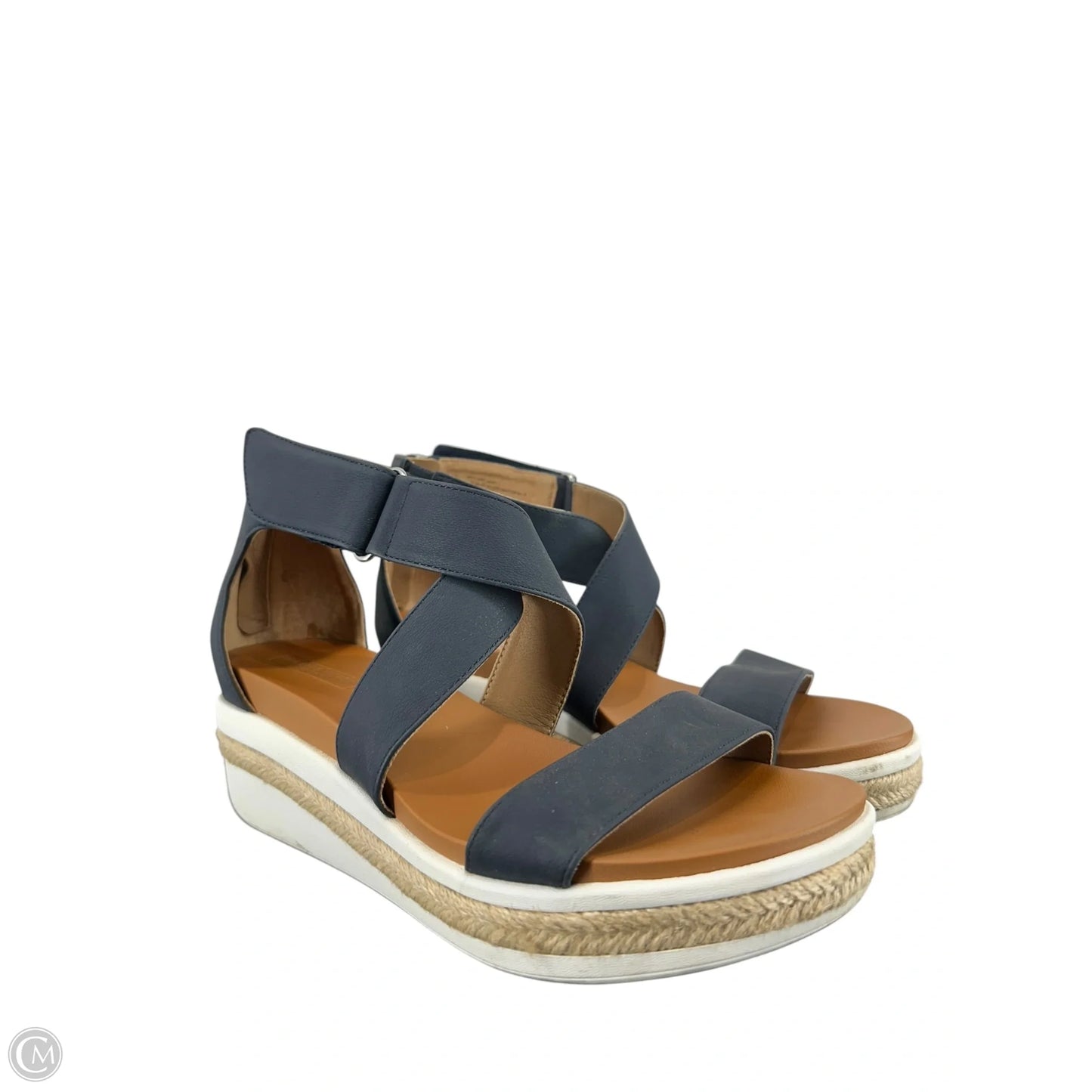 Shoes Heels Wedge By Adrienne Vittadini In Navy, Size: 9.5