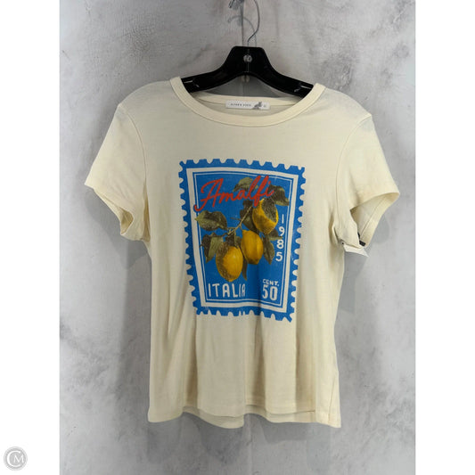 Top Short Sleeve By Altard State In Cream, Size: L