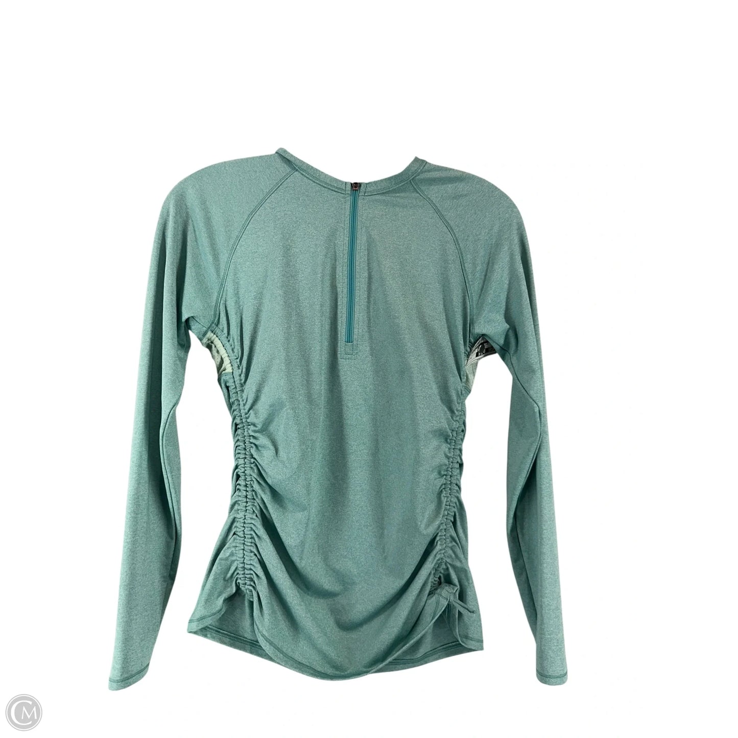 Athletic Top Long Sleeve Collar By Calia In Teal, Size: S
