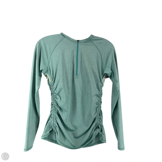 Athletic Top Long Sleeve Collar By Calia In Teal, Size: S