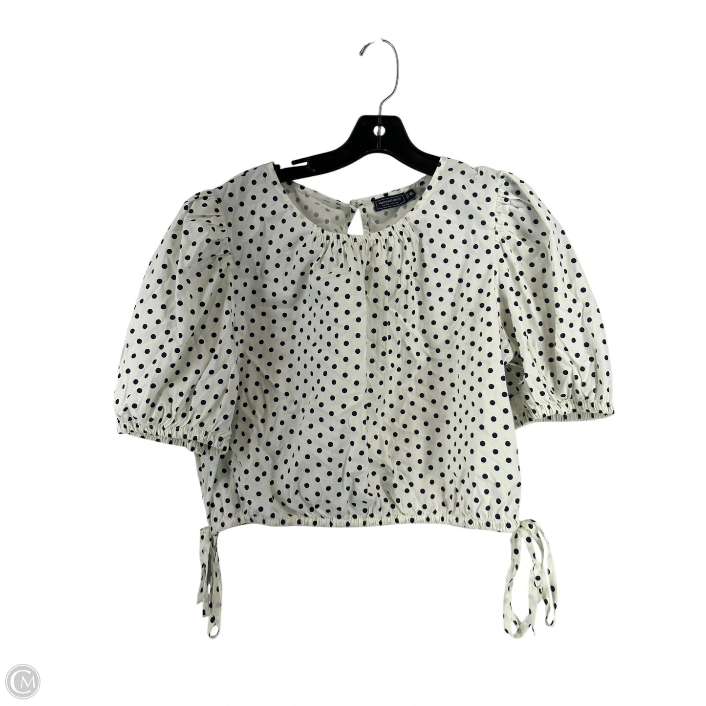 Top Short Sleeve By Vineyard Vines In Polkadot Pattern, Size: Xl