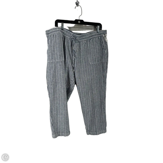 Pants Linen By Old Navy In Striped Pattern, Size: Xl