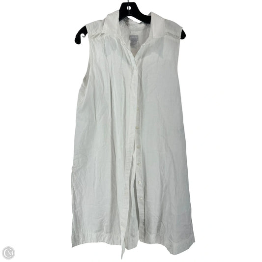 Dress Casual Midi By Chicos In White, Size: 2