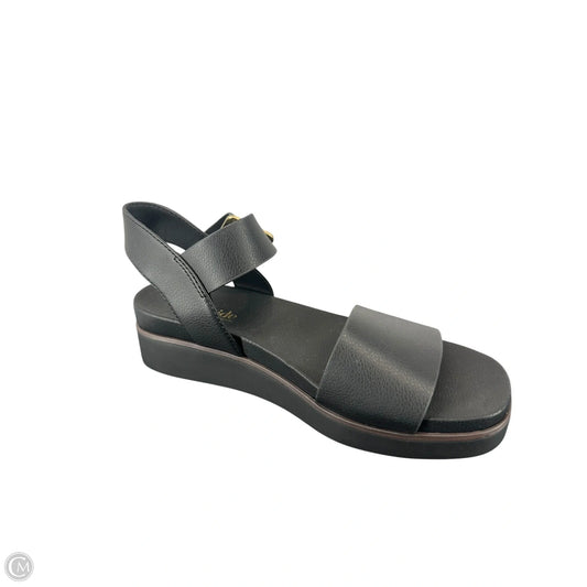 Sandals Heels Wedge By Life Stride In Black, Size: 7