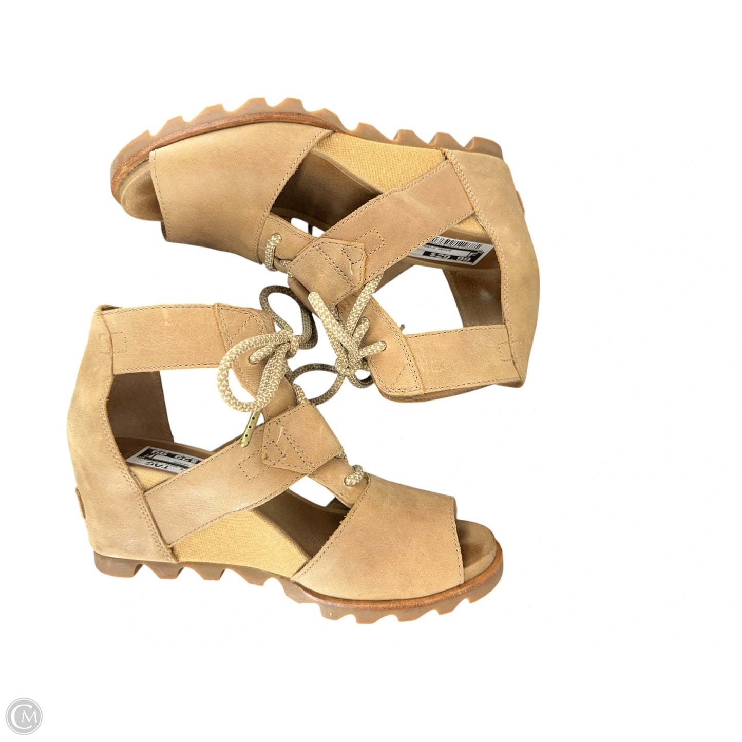 Sandals Heels Wedge By Sorel In Brown, Size: 8.5