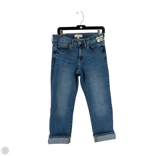 Jeans Cropped By Lucky Brand In Blue Denim, Size: 8