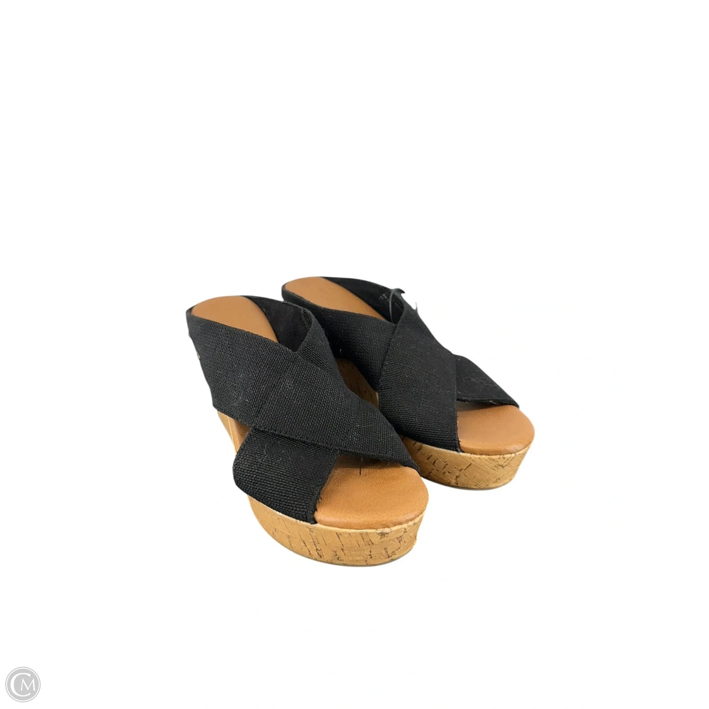 Sandals Heels Wedge By Sonoma In Black, Size: 6