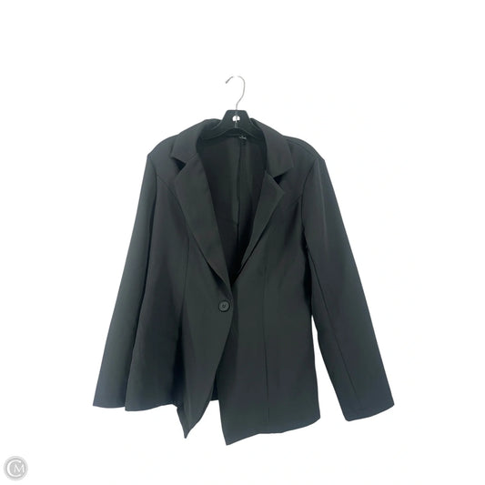 Blazer By Clothes Mentor In Black, Size: L