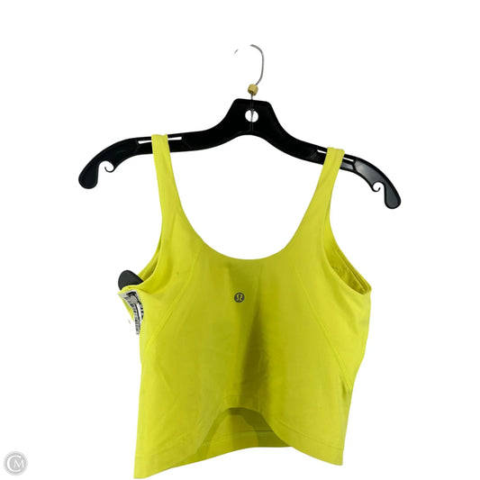 Athletic Bra By Lululemon In Yellow, Size: 6