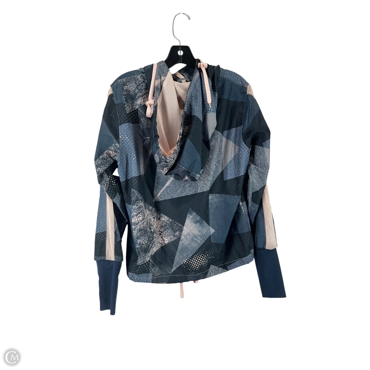Athletic Jacket By Zyia In Grey & Pink, Size: S
