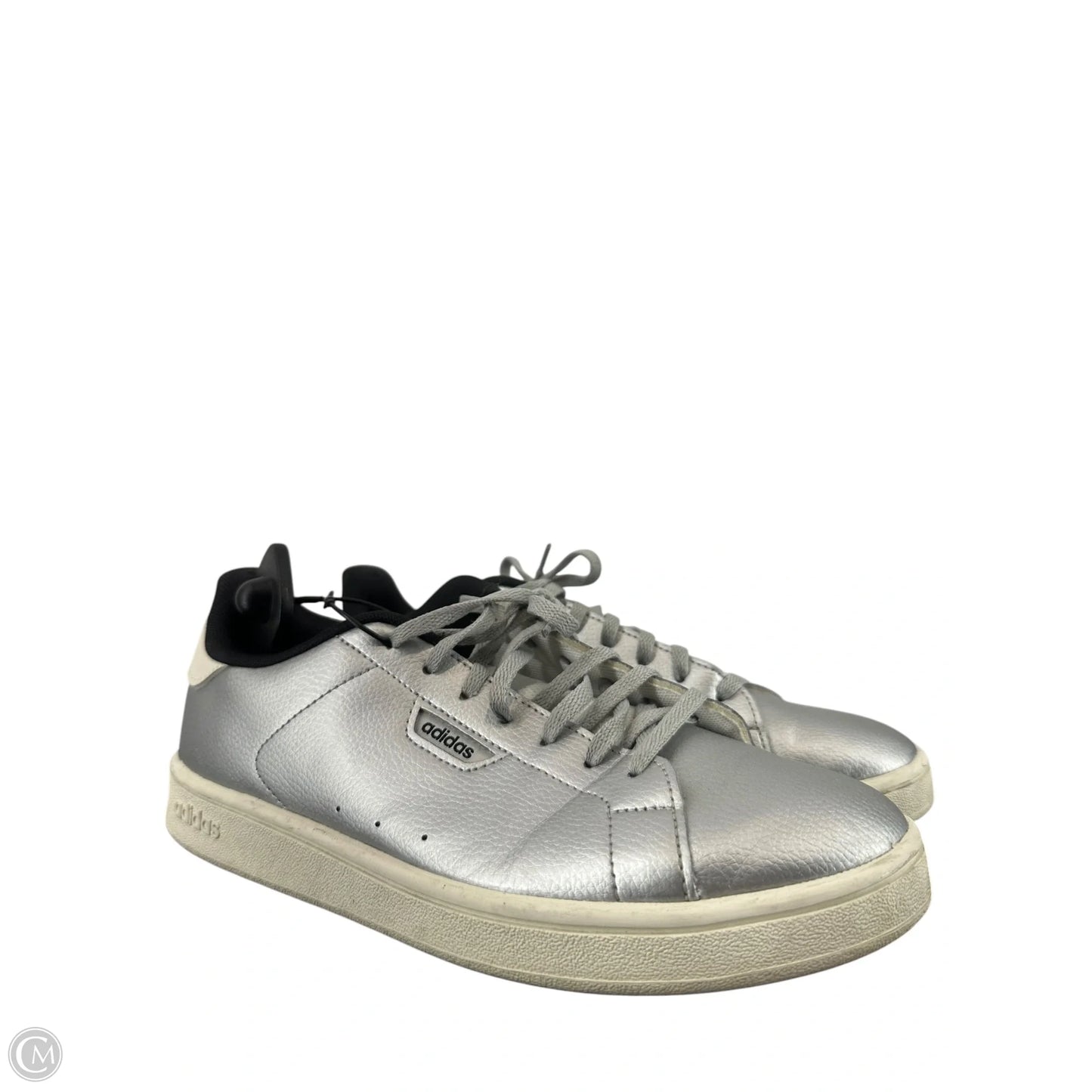 Shoes Sneakers By Adidas In Silver, Size: 9
