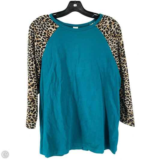 Top Long Sleeve By Clothes Mentor In Animal Print, Size: M
