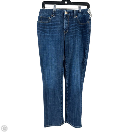 Jeans Cropped By Chicos In Blue Denim, Size: 0