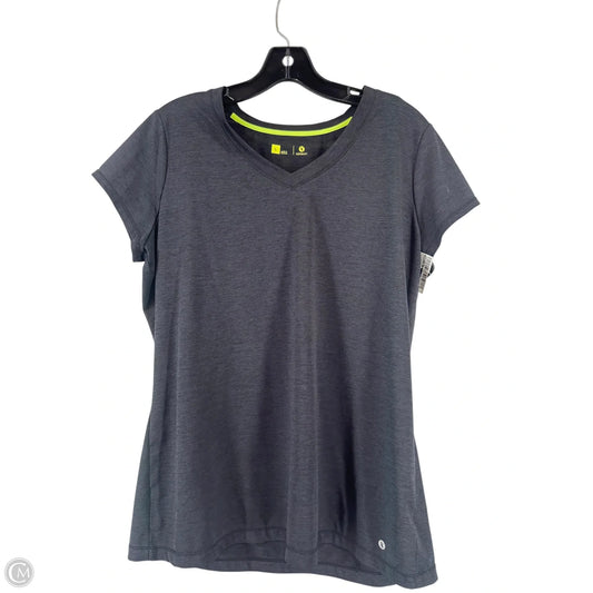 Athletic Top Short Sleeve By Xersion In Black, Size: L