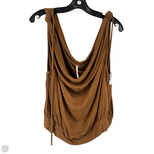Top Sleeveless By Free People In Brown, Size: M