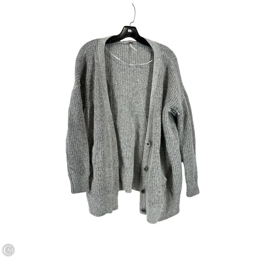 Sweater Cardigan By Free People In Grey, Size: Xs