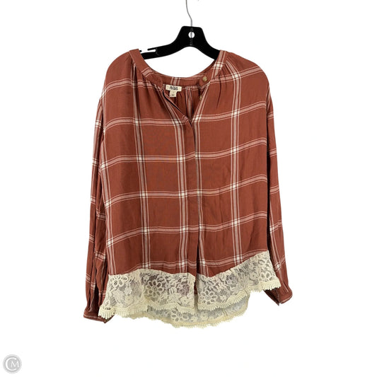 Top Long Sleeve By Ana In Orange, Size: Xs
