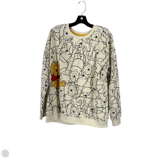 Sweatshirt Crewneck By Disney In Cream, Size: L