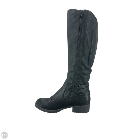 Boots Mid-calf Flats By Bare Traps In Black, Size: 8.5