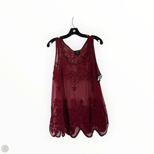 Top Long Sleeve By Torrid In Maroon, Size: 2x