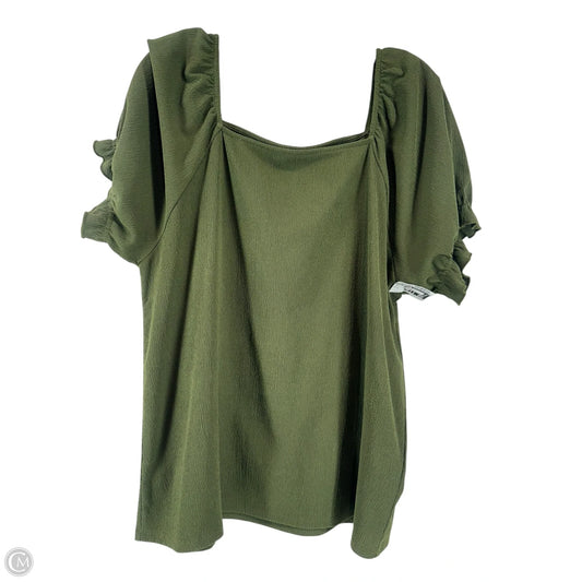 Top Short Sleeve By Ann Taylor In Green, Size: Xl