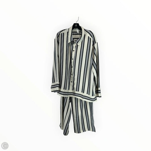 Pants Set 2pc By H&m In Striped Pattern, Size: Xl