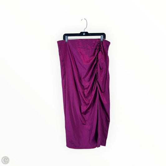 Skirt Maxi By Express In Purple, Size: Xl