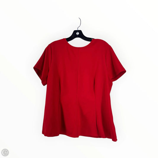 Top Short Sleeve By H&m In Red, Size: Xl