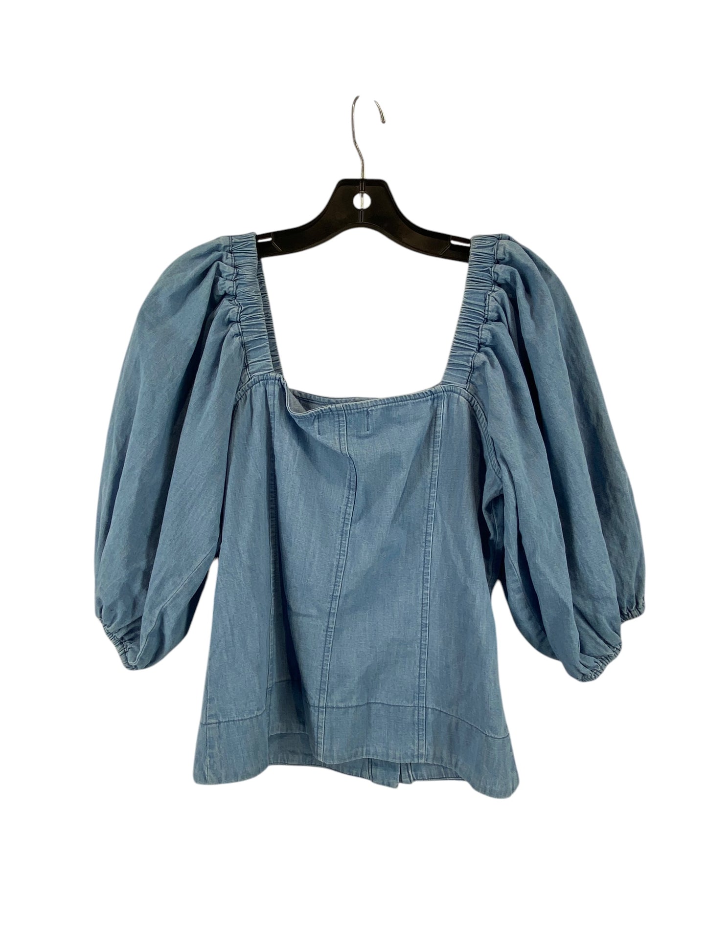 Top 3/4 Sleeve By Clothes Mentor In Blue, Size: M