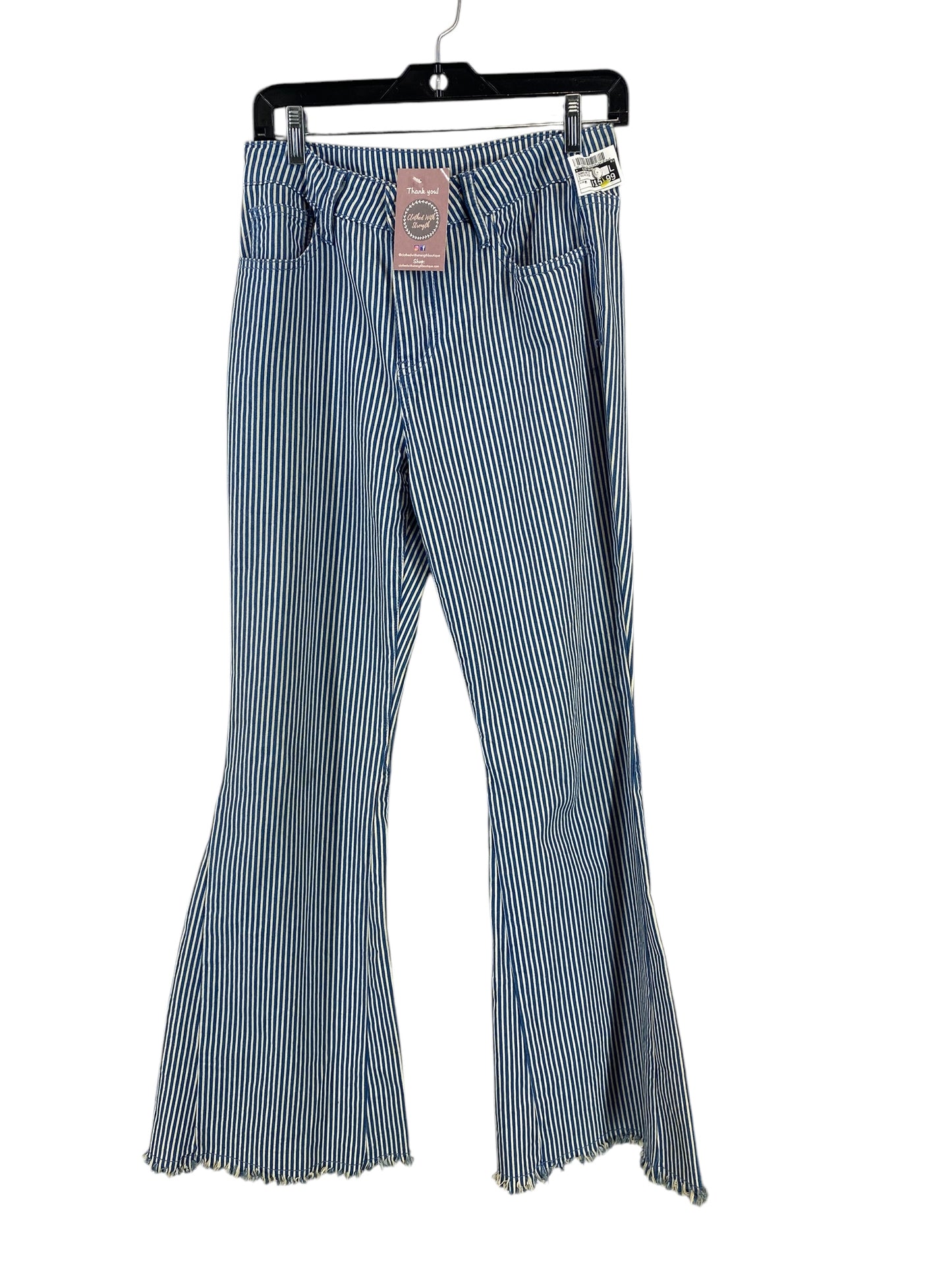 Jeans Boot Cut By Clothes Mentor In Striped Pattern, Size: M