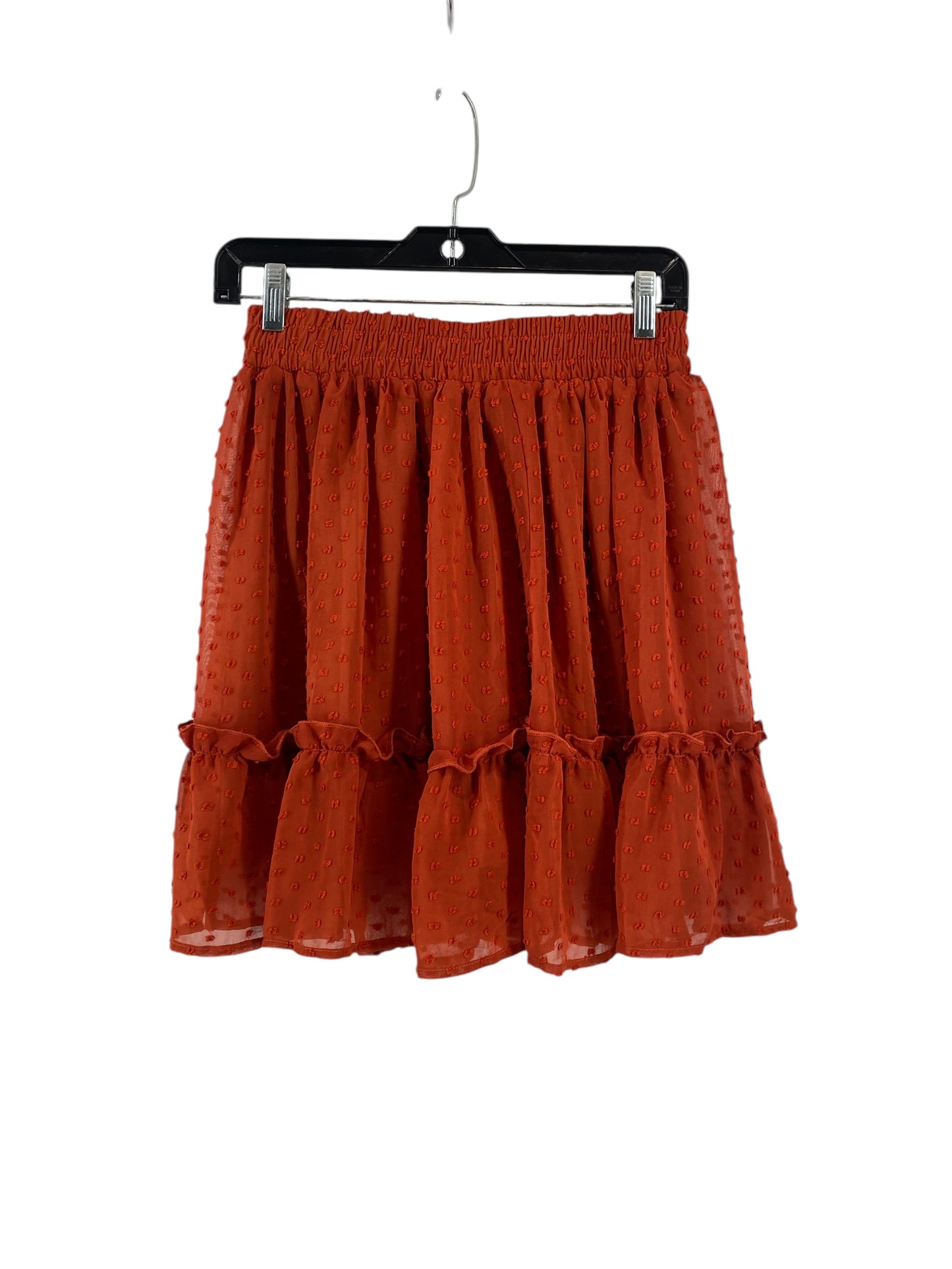 Skirt Mini & Short By Clothes Mentor In Orange, Size: S