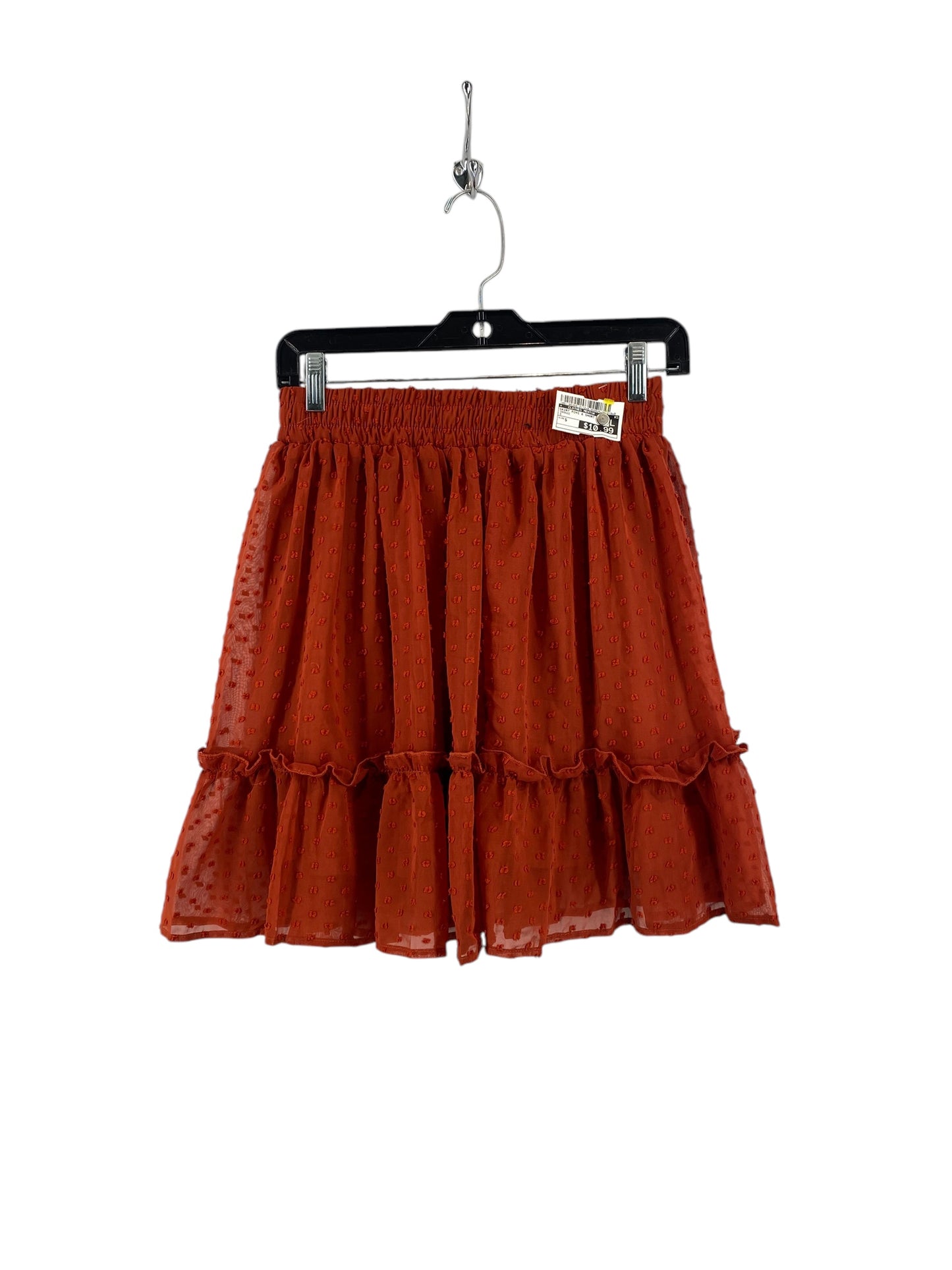 Skirt Mini & Short By Clothes Mentor In Orange, Size: S