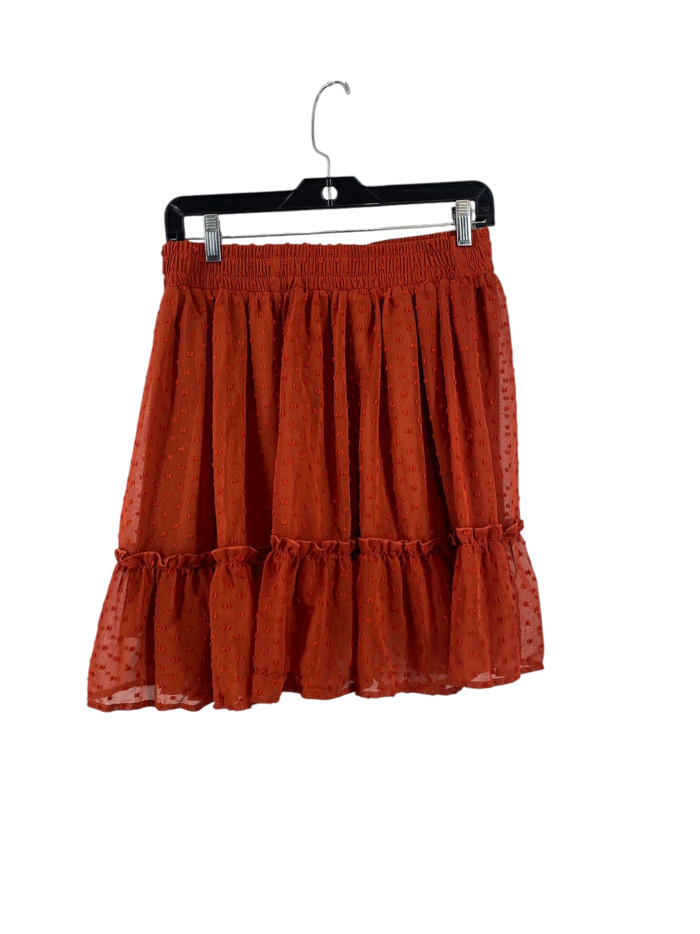 Skirt Mini & Short By Clothes Mentor In Orange, Size: M