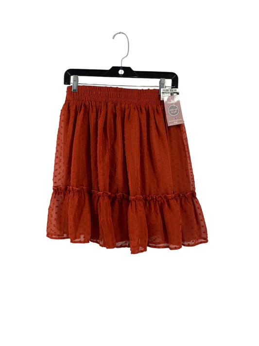 Skirt Mini & Short By Clothes Mentor In Orange, Size: M