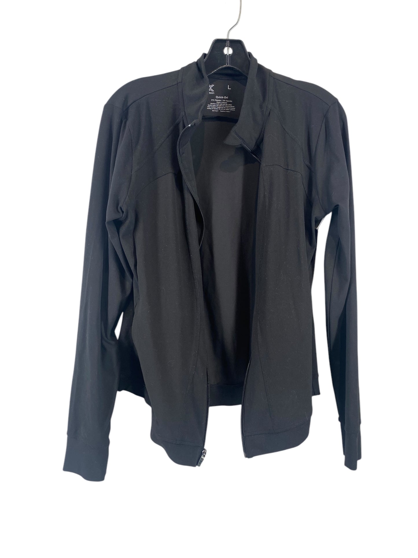 Athletic Jacket By Xersion In Black, Size: L