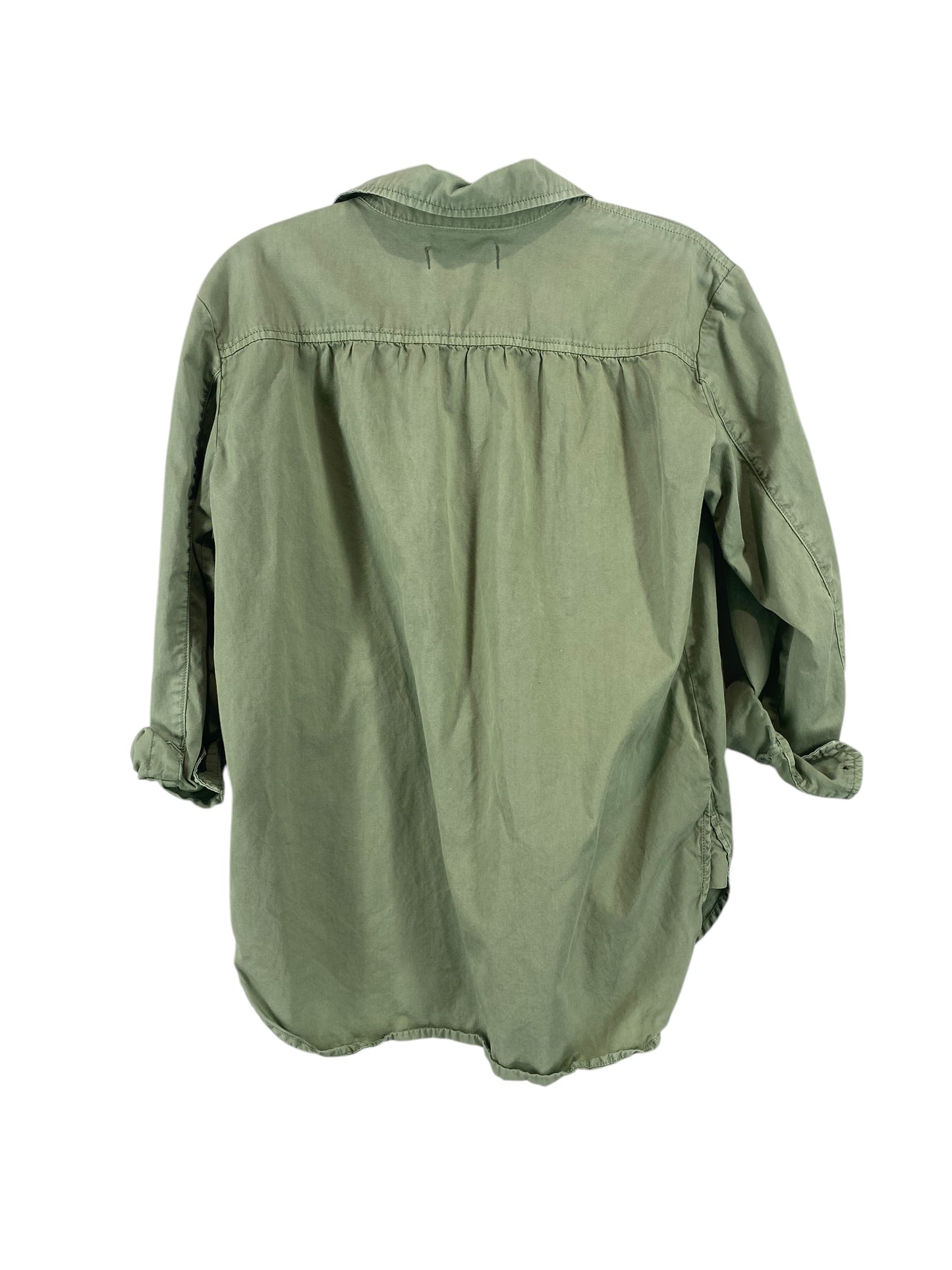 Top Long Sleeve By Madewell In Green, Size: Xs