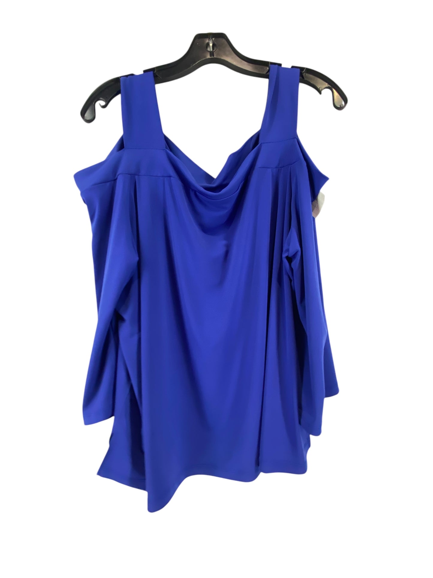 Top 3/4 Sleeve By Chicos In Blue