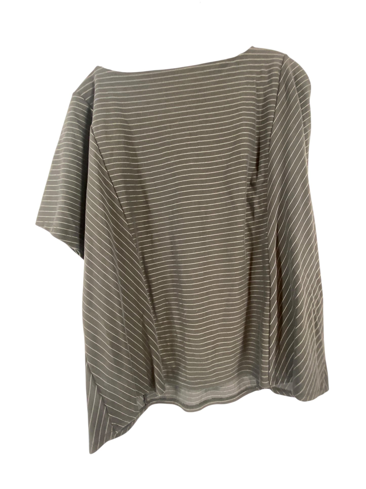 Top Long Sleeve By Chicos In Striped Pattern