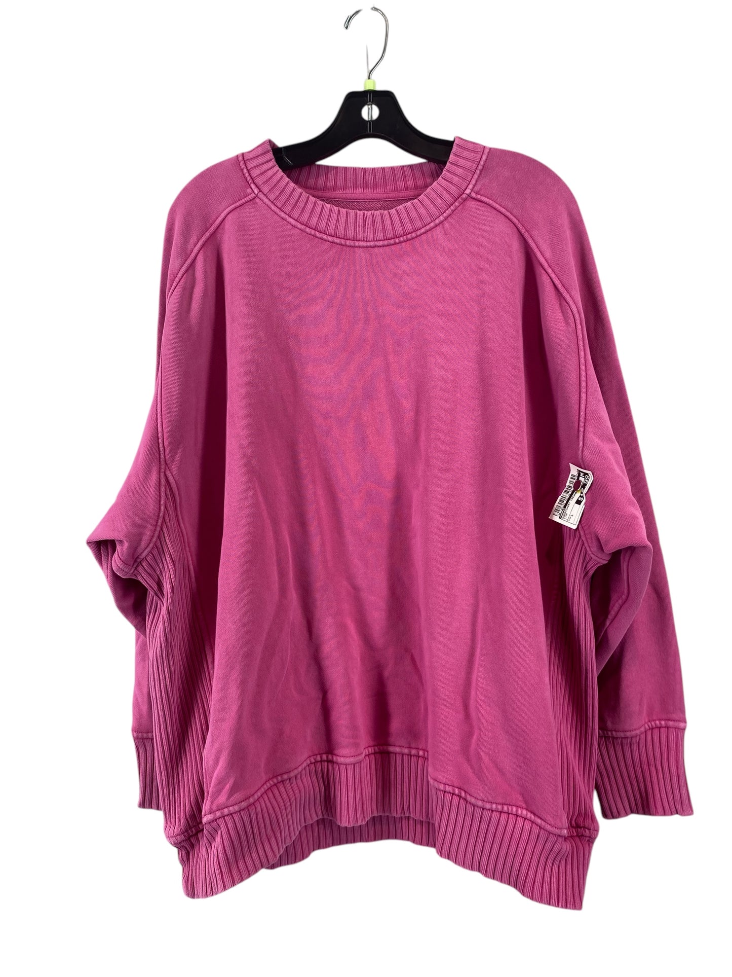 Sweatshirt Crewneck By Aerie In Pink, Size: L