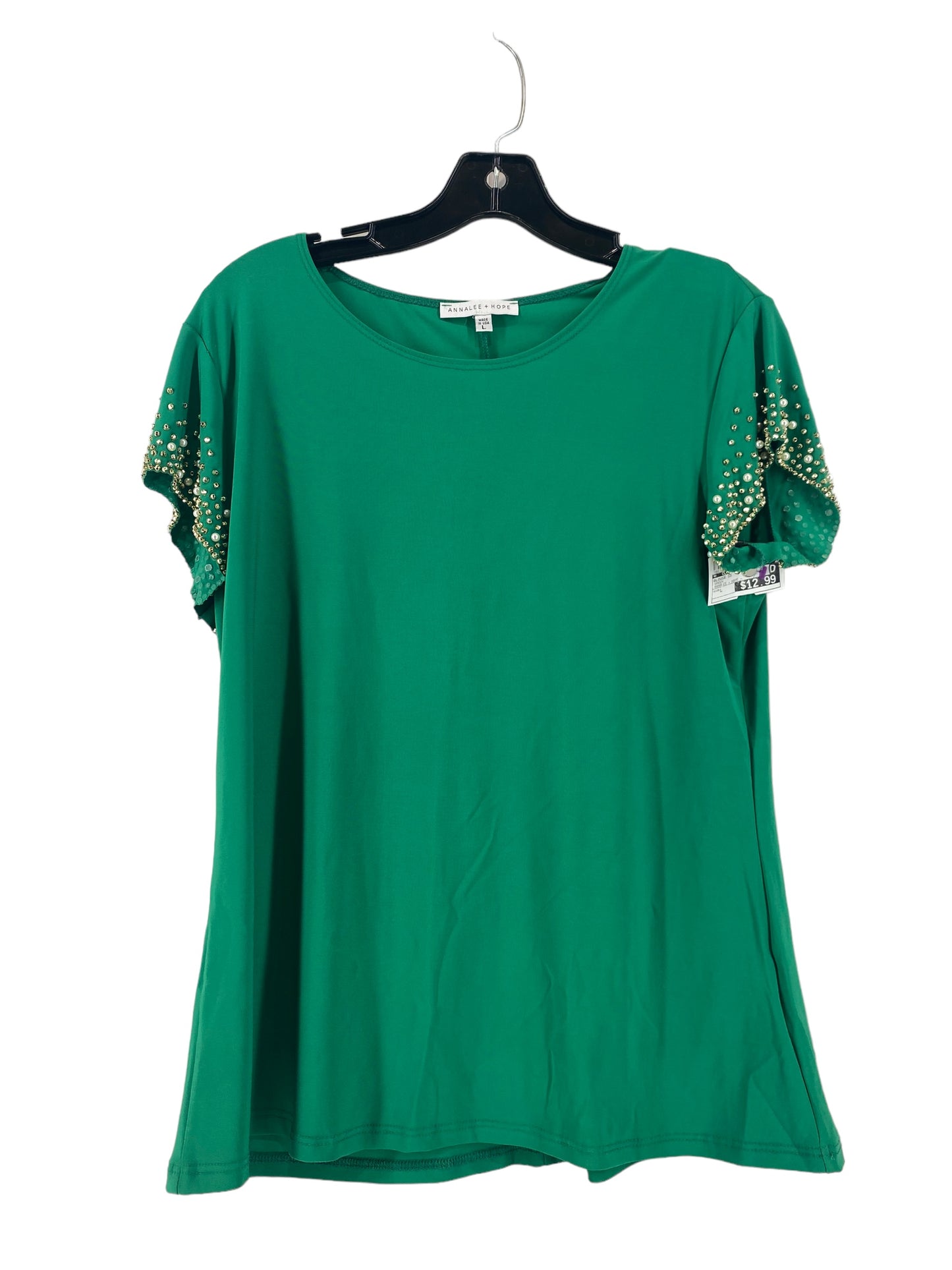 Blouse Short Sleeve By Clothes Mentor  Size: L