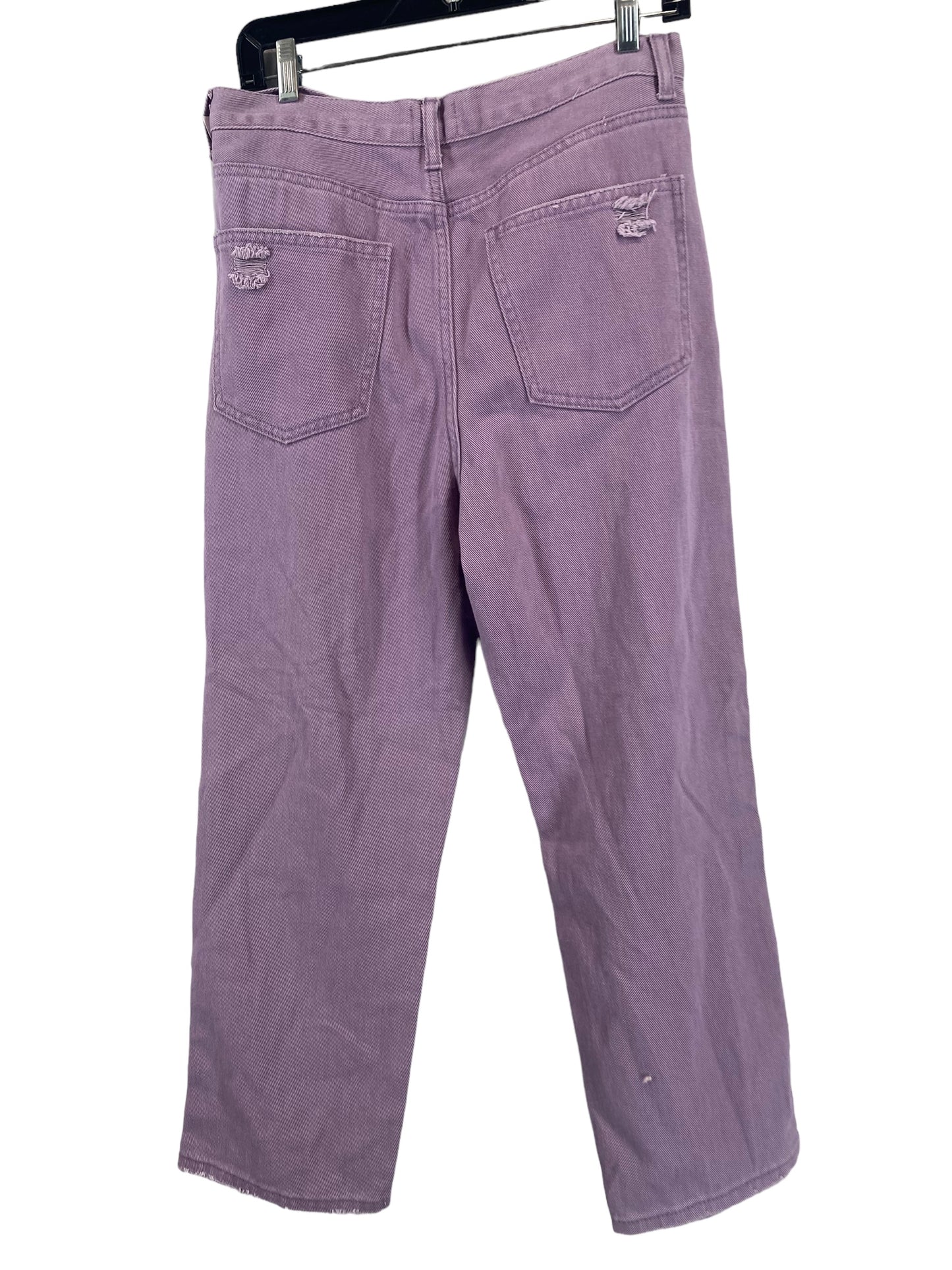 Jeans Boyfriend By Clothes Mentor In Purple Denim, Size: 7