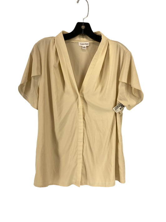 Blouse Short Sleeve By Calvin Klein  Size: Xl