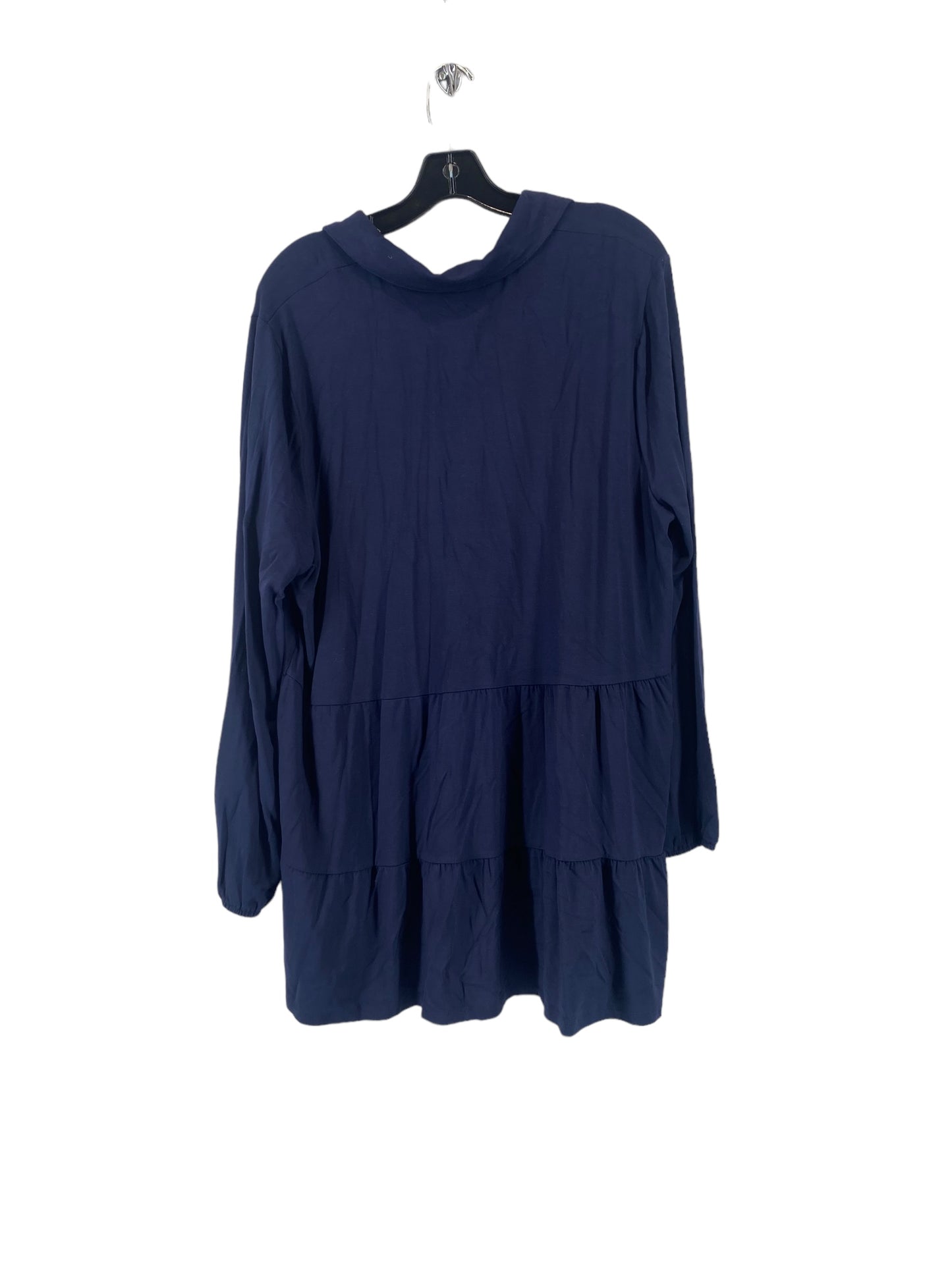Navy Tunic 3/4 Sleeve New Directions, Size 1x
