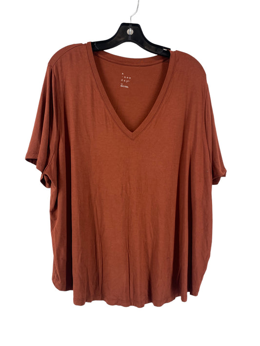 Top Short Sleeve Basic By A New Day  Size: 1x