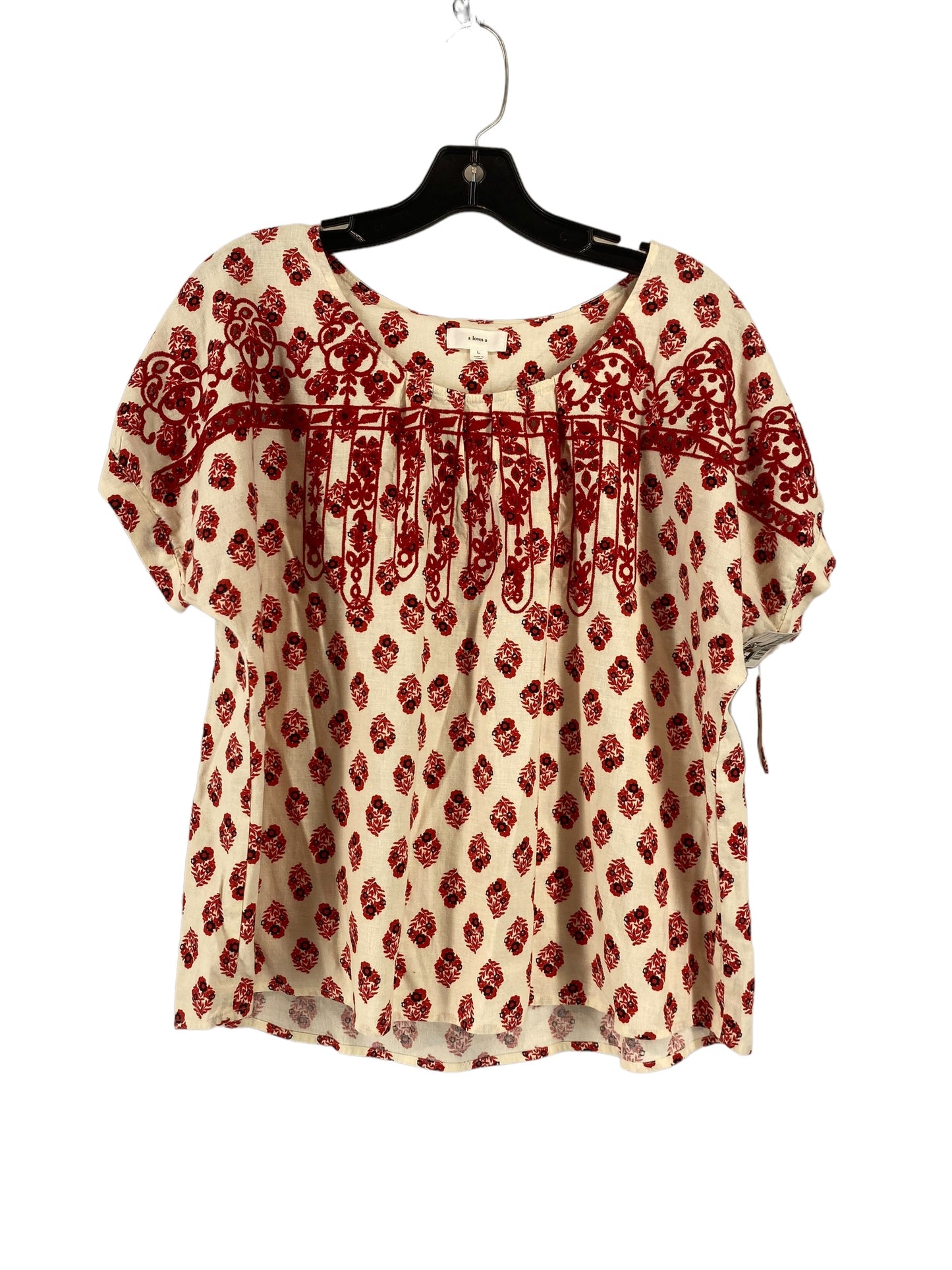 Top Short Sleeve By A Loves A  Size: L
