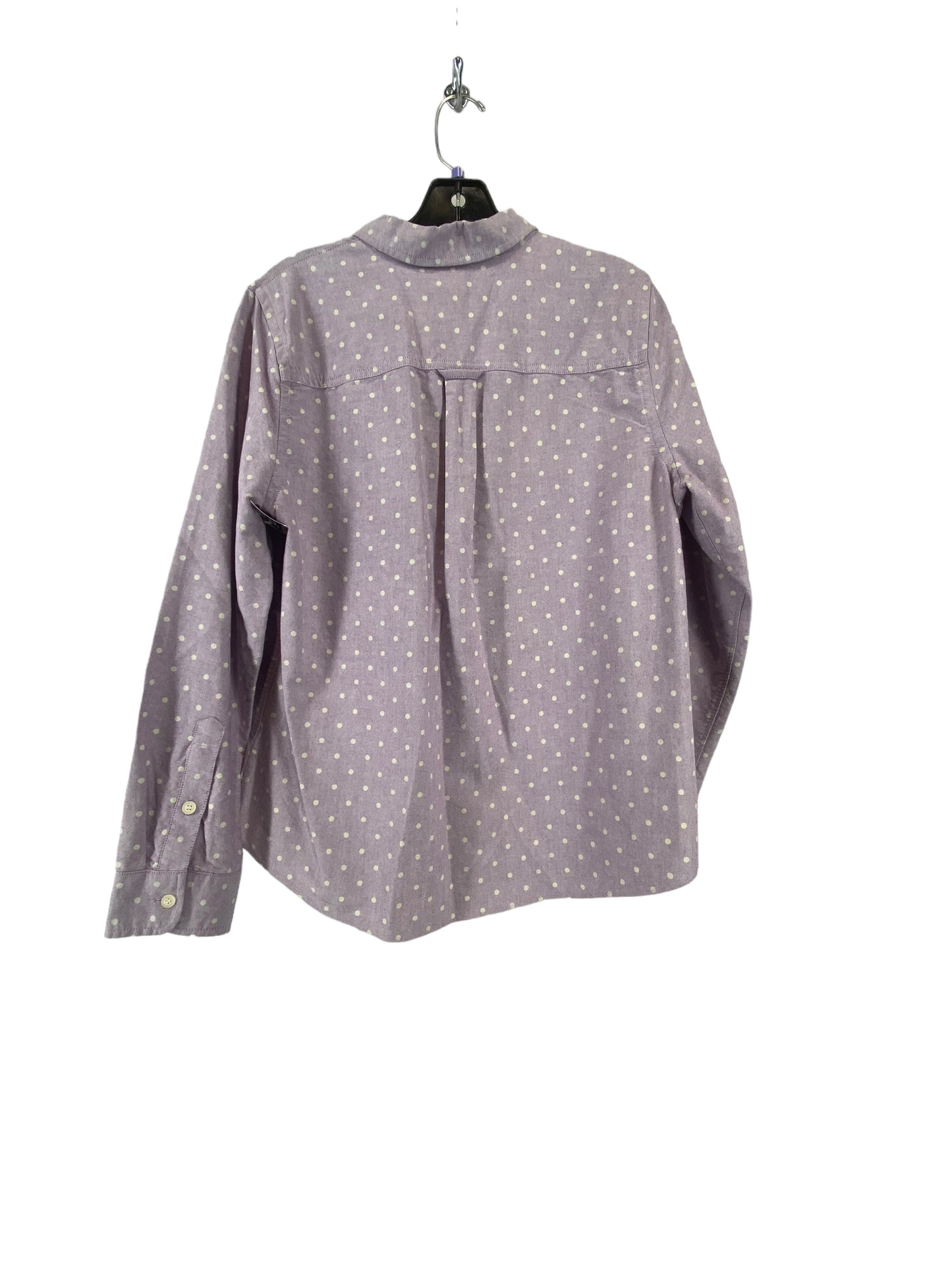 Purple Blouse Long Sleeve Madewell, Size L