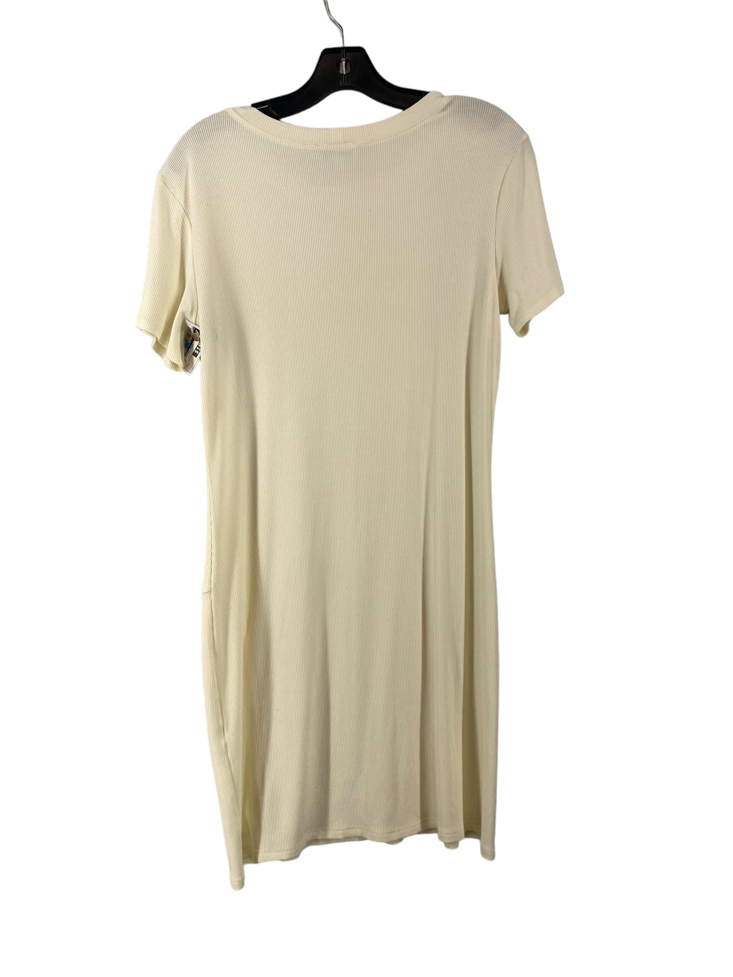 Cream Dress Casual Midi Socialite, Size L